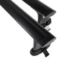 Barres de toit en aluminium adapté pour Toyota Hiace Van (1996-2006) - Porte-Bagages de Voiture noir - points de montage - (suivant le modèle de voiture ils peuvent se situer à différents endroits)