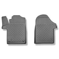 Tapis de sol en TPE adapté pour Mercedes-Benz EQV 300 Van (10.2020-....) - Version compacte, Version longue et Version extra-longue; la partie avant doit être Coupee - tapis de voiture - noir