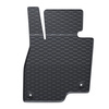 Tapis de sol en caoutchouc adapté pour Mazda 3 III Hayon, Berline (2013-2018) - tapis de voiture - noir - 4 pcs.