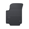 Tapis de sol en caoutchouc adapté pour Volkswagen up! (2011-2023) - tapis de voiture - noir