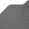 Tapis de Sol Velours adapté pour Alfa Romeo 155 (1992-1998) - Premium tapis de voiture - gris