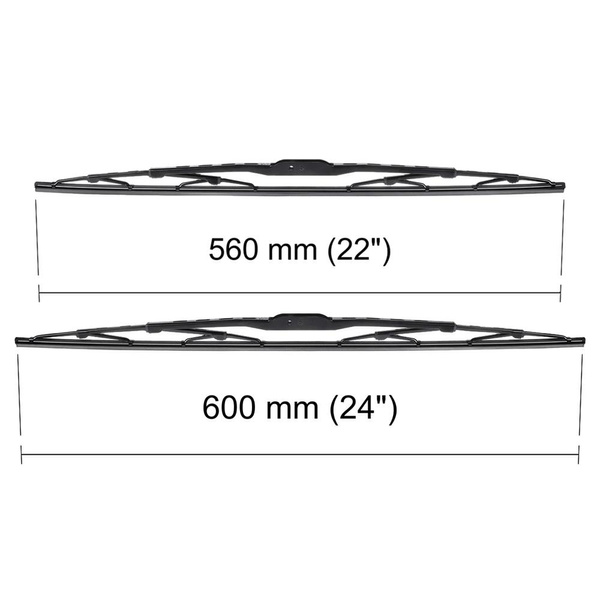 Balais d'essuie-glace de pare-brise adaptés pour Toyota Land Cruiser J100, J200 SUV (01.1998-2021) - balais standard