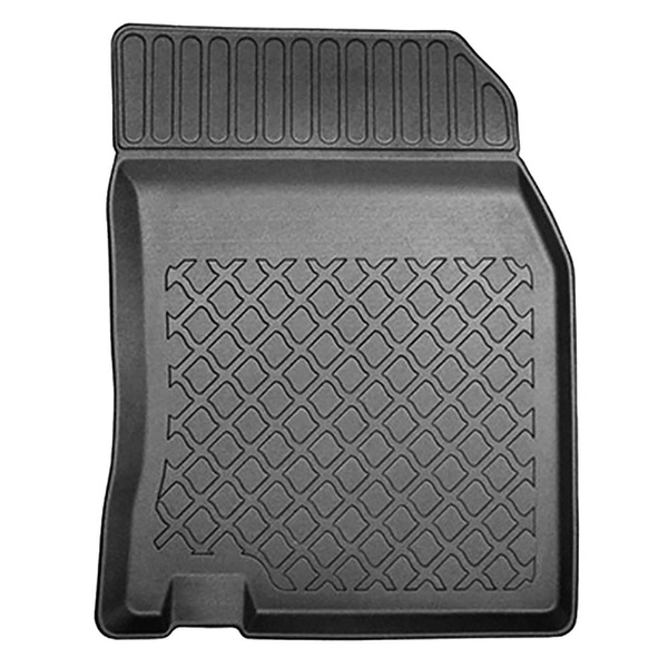 Kit tapis de coffre et tapis de voiture TPE pour: Nissan Qashqai II J11 Crossover (02.2014-05.2021) - coffre inférieur avec roue è usage temporaire (plancher double enlevé du coffre)