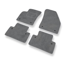 Tapis de Sol Velours adapté pour Volvo C30 I Hayon (2006-2012) - Premium tapis de voiture - gris
