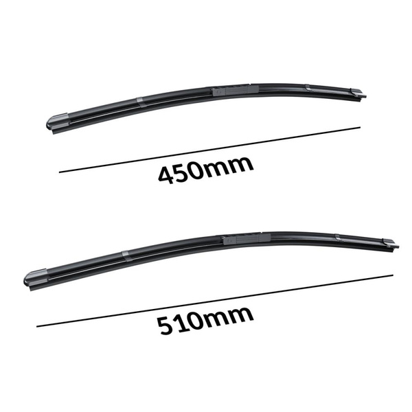 Balais d'essuie-glace de pare-brise adaptés pour Hyundai Accent I, II Hayon, Berline (04.1994-06.2006) - balais plat