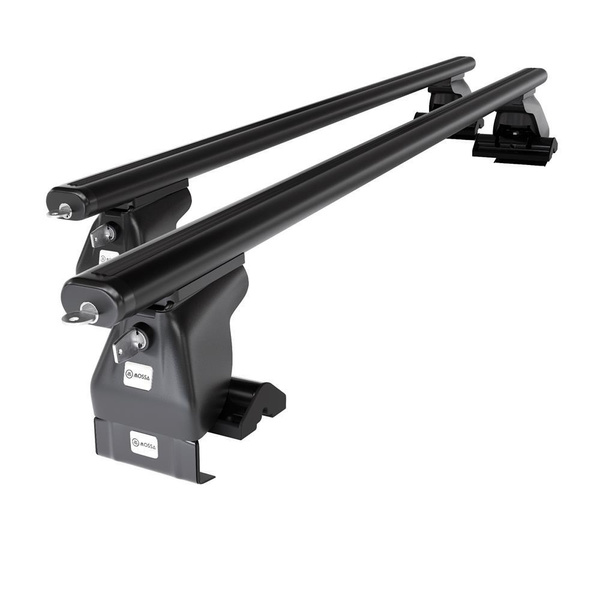 Barres de toit en Aluminium adapté pour Mazda 6 mk III Berline;Break (2013-....) - Porte-Bagages de Voiture noir - toit normal