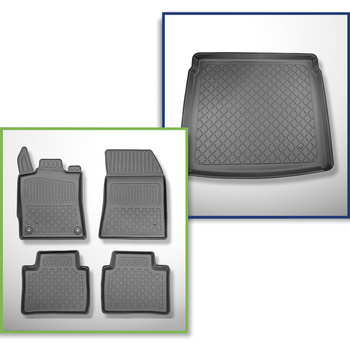 Kit tapis de coffre et tapis de voiture TPE pour: Peugeot 408 Plug-in Hybrid SUV