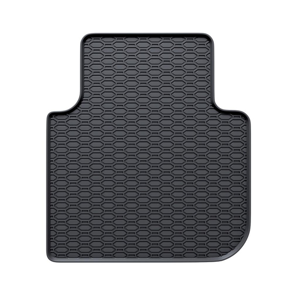 Tapis de sol en caoutchouc adapté pour Skoda Kodiaq I SUV (2016-2024) - tapis de voiture - noir - 4 pcs.
