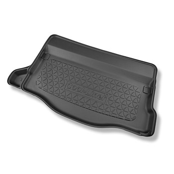 Tapis de coffre adapté pour Honda Jazz IV Hybrid e:HEV Hayon (06.2020-....) - bac de coffre - protection de coffre voiture - avec / sans caisson de graves; possibilité de couper la cavité gauche