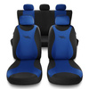 Housses de siège adaptées pour Peugeot 407 (2004-2011) - housse siege voiture universelles - couverture siege - TR-BL