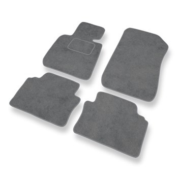 Tapis de Sol Velours adapté pour BMW 3 M3 IV E90 (2007-2013) - Premium tapis de voiture - gris