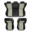 Housses de siège adaptées pour Peugeot Rifter (2018-....) - housse siege voiture universelles - couverture siege - CM-BE