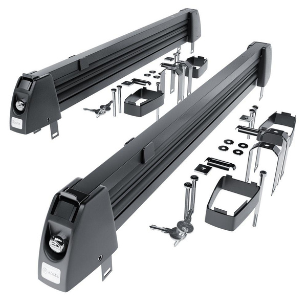 Porte-skis sur toit de voiture - Ski rack M-7703 - noir - pour 3 paires de skis ou 2 snowboards
