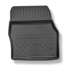 Tapis de sol en TPE adapté pour Ford Tourneo Connect II Van (01.2014-2022) - 5 ou 7 sièges; sans la troisième rangée de sièges - tapis de voiture - noir