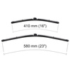 Balais d'essuie-glace de pare-brise adaptés pour Alfa Romeo Spider Cabriolet (03.2006-2010) - balais plat