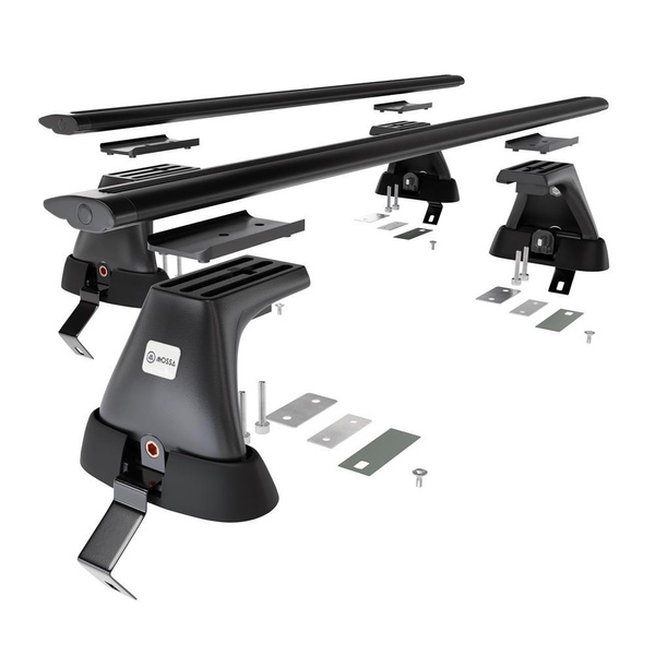 Barres de toit en aluminium adapté pour Ford Mondeo mk IV Break (2007-2014) - Porte-Bagages de Voiture noir - toit normal