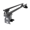 Barres de toit en acier adapté pour Toyota Land Cruiser 100 SUV (2002-2007) - Porte-Bagages de Voiture noir - toit normal