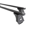Barres de toit en acier adapté pour Toyota Avensis mk III Break (2009-2019) - Porte-Bagages de Voiture noir - points de montage - (suivant le modèle de voiture ils peuvent se situer à différents endroits)