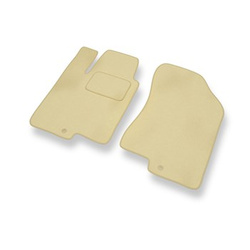 Tapis de Sol Velours adapté pour Kia Optima II Berline (2005-2010) - Premium tapis de voiture - beige