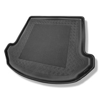 Tapis de coffre adapté pour Hyundai Santa Fe III DM SUV (09.2012-07.2018) - bac de coffre - protection de coffre voiture - 7 places; 3me rangée abaissée