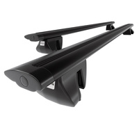 Barres de toit en aluminium adapté pour Dodge Caravan Monospace (2001-2007) - Porte-Bagages de Voiture noir - rails