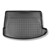 Tapis de coffre adapté pour Mini Countryman Cooper SE ALL4 plug-in hybrid SUV (06.2017-....) - bac de coffre - protection de coffre voiture - coffre supérieur (seuil de chargement plat)