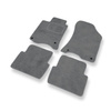 Tapis de Sol Velours adapté pour Renault Laguna II Estate, Hayon (2000-2007) - Premium tapis de voiture - gris