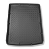 Tapis de coffre adapté pour Audi A6 C7 Avant (09.2011-08.2018) - bac de coffre - protection de coffre voiture - modèles avec système des rails de fixation dans le coffre; aussi pour la version Quattro