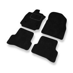 Tapis de Sol Velours adapté pour Renault Captur SUV (2013-2019) - Premium tapis de voiture - noir