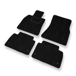 Tapis de Sol Velours adapté pour Lexus GS III Berline (2004-2012) - Premium tapis de voiture - noir