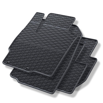 Tapis de sol en caoutchouc adapté pour Peugeot 4007 (2007-2012) - tapis de voiture - noir