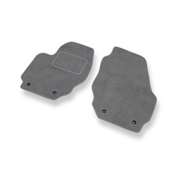 Tapis de Sol Velours adapté pour Volvo V60 I Break (2010-2018) - Premium tapis de voiture - gris