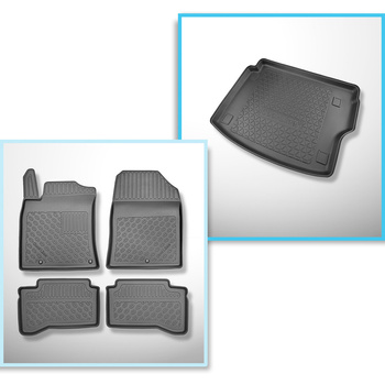 Kit tapis de coffre et tapis de voiture TPE pour: Kia XCeed Plug-in Hybrid Cross