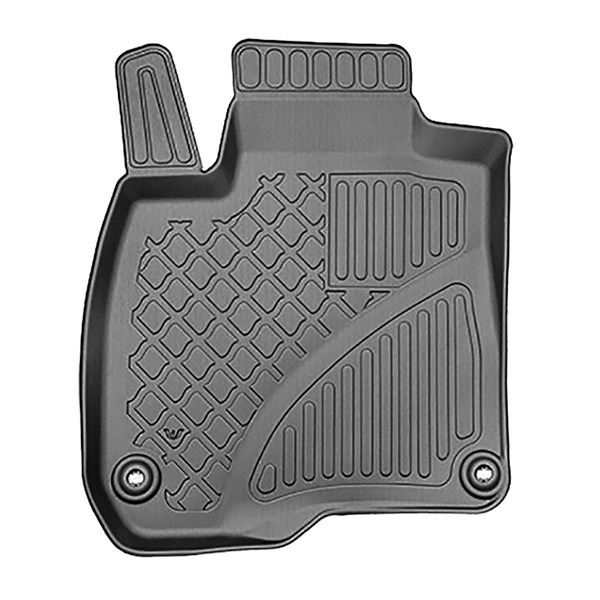 Tapis de sol en TPE adapté pour Honda CR-V V (RW) SUV (10.2018-....) - sans la troisième rangée de sièges; aussi pour la version hybride - tapis de voiture - noir