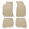 Tapis de sol en caoutchouc adapté pour Volkswagen Passat B5 Berline, SW (1996-2005) - tapis de voiture - beige - 4 pcs.