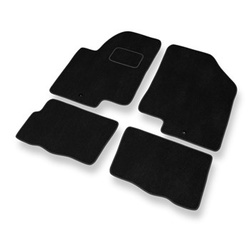 Tapis de Sol Velours adapté pour Kia Soul SUV (2008-2016) - Premium tapis de voiture - noir