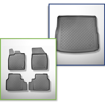 Kit tapis de coffre et tapis de voiture TPE pour: Audi Q4 e-tron SUV, Sportback 