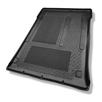 Tapis de coffre adapté pour Mercedes-Benz Vito W639 Van (08.2003-09.2014) - bac de coffre - protection de coffre voiture - pour l'espace derriere 2e rangée de sieges (3e rangée dans la voiture ou enlevée); Long Combi (empattement 3.200 mm, longueur du véh