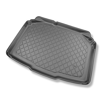 Tapis de coffre adapté pour Skoda Fabia IV Hayon (09.2021-....) - bac de coffre - protection de coffre voiture - coffre inférieur; sans / sous le plancher amovible