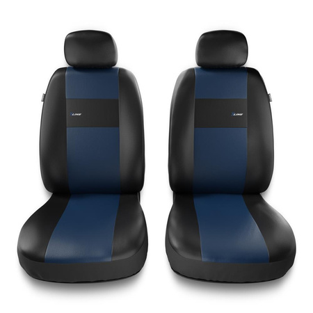 Housses de siège adaptées pour Peugeot 208 I, II (2012-....) - housse siege voiture universelles - couverture siege - 2XL-BL