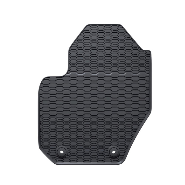 Tapis de sol en caoutchouc adapté pour Volvo XC60 I SUV (2008-2017) - tapis de voiture - noir - 4 pcs.