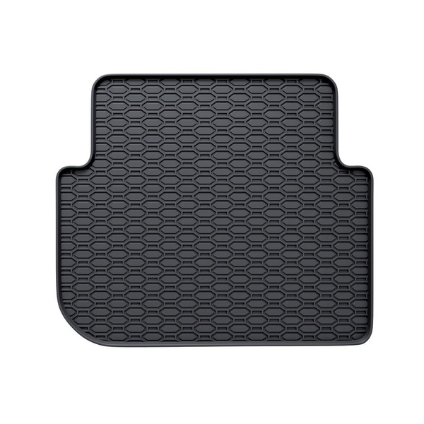 Tapis de sol en caoutchouc adapté pour Volkswagen Touran I Monospace (2003-2010) - tapis de voiture - noir - 4 pcs.