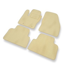 Tapis de Sol Velours adapté pour Ford Kuga I SUV (2008-2012) - Premium tapis de voiture - beige