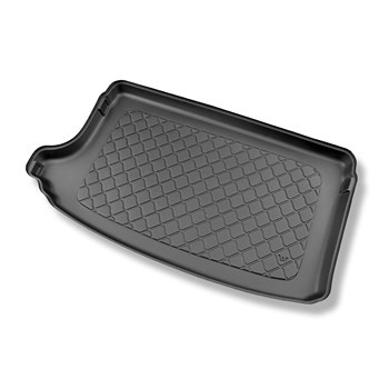 Tapis de coffre adapté pour Volkswagen T-Cross Crossover (04.2019-....) - bac de coffre - protection de coffre voiture - coffre supérieur; plancher amovible en la position la plus haute