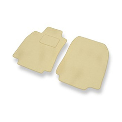 Tapis de Sol Velours adapté pour Nissan Tiida I C11 Hayon, Berline (2004-2012) - Premium tapis de voiture - beige