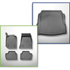Kit tapis de coffre et tapis de voiture TPE pour: BMW 2 G42, G87 Coupé (01.2022-....)
