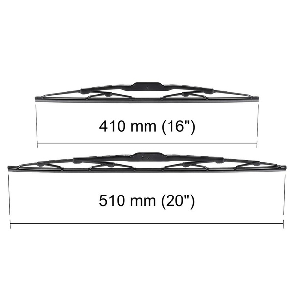 Balais d'essuie-glace de pare-brise adaptés pour Honda S2000 Roadster (04.1999-06.2009) - balais standard