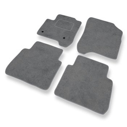 Tapis de Sol Velours adapté pour Citroen C3 Picasso Monospace (2008-2017) - Premium tapis de voiture - gris