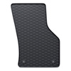 Tapis de sol en caoutchouc adapté pour Volkswagen Arteon Shooting Brake, Fastback (2017-....) - tapis de voiture - noir - 4 pcs.