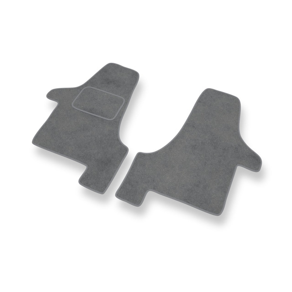 Tapis de Sol Velours adapté pour Volkswagen Transporter T5 Van (2003-2015) - Premium tapis de voiture - gris